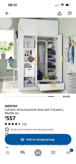 ikea high sleeper bed