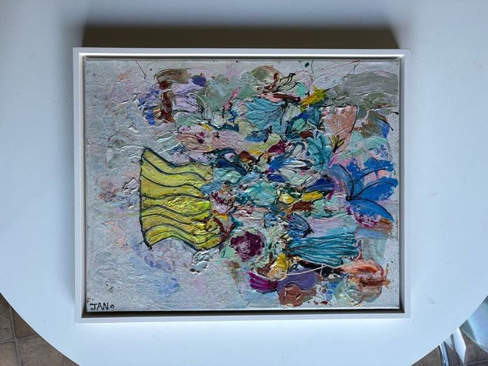 Original Painting Irish Abstract Floral Original Floral Painting Original Art contemporary Irish art