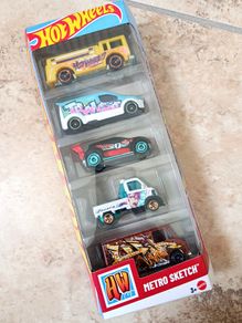 Hot Wheels 2026 HW Metro Sketch Graffiti die-cast 1:64 5-Pack JKG13-JA10C