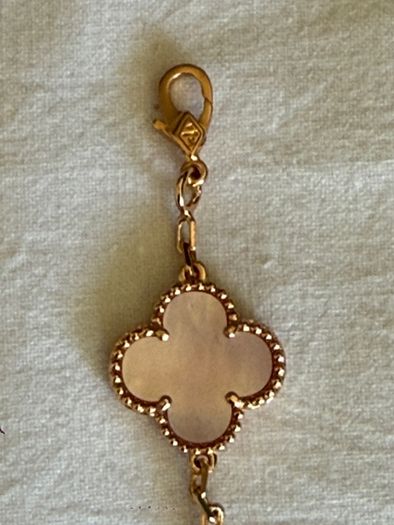 Rose pink MOP clover bracelet