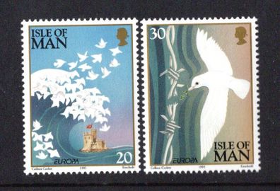1995 Isle of Man Europa: Peace & Freedom Commemorative Stamps Mint Never Hinged (MNH)