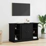 Sideboard Black Oak 100 x 35.5 x 60 cm Engineered Wood Image 2