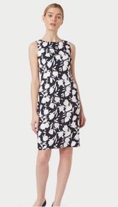 Hobbs navy and white dress size 12 New