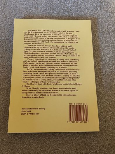 Rare Book: Envoi: Taking Leave Of Roy Foster - Brendan Clifford & Julianne Herlihy (2002)