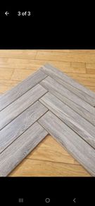 herringbone wood floor