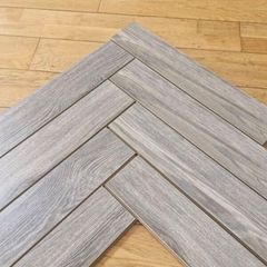herringbone wood floor