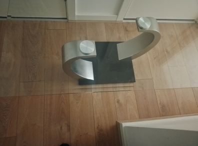 Glass coffee table