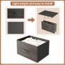 8 Drawers Chest of Drawers, Fabric Storage Dresser Vertical with Spacious Wooden Tabletop Image 2
