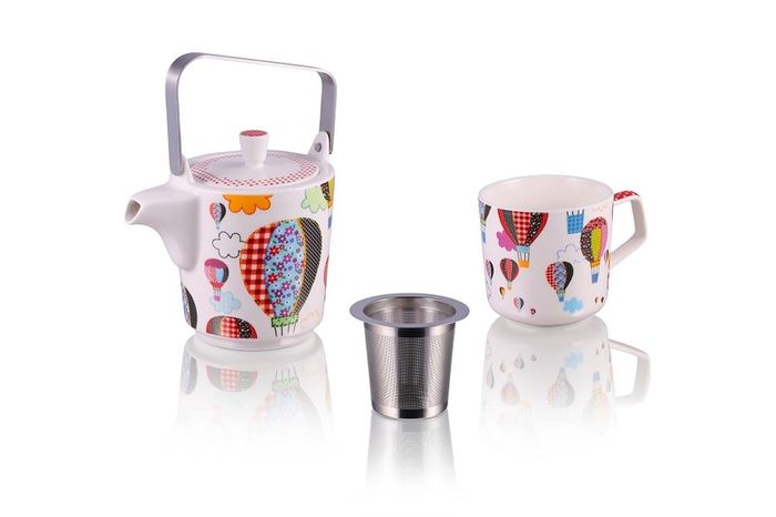 Tea for One Set 350ml in Gift Box Baloons
