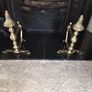 old brass  fire  dogs Image 6