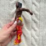 WWE Kofi Kingston Mattel Figure Wrestling Basic Series 10 The New Day Used his left hand is scrolling not fixed Please look at the pictures Image 6