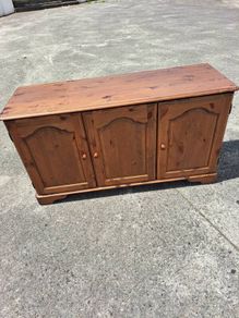 Lovely solid wooden cabinet on wheels