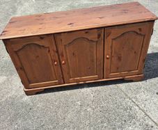 Lovely solid wooden cabinet on wheels