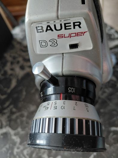 Vintage Bauer Super 8 film camera works 1960s