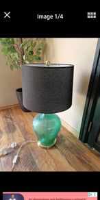 tall green lamp