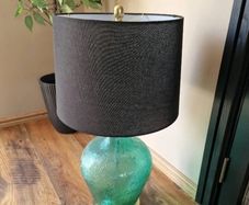 tall green lamp
