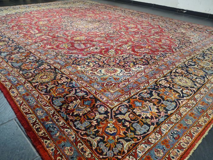 P.ersian Old Kashan Rug.4.1x2.93m (AK)