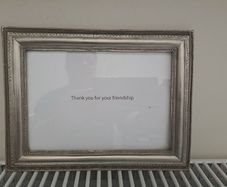 Heavy Silver-Tone Photo Frame from S.K