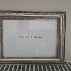Heavy Silver-Tone Photo Frame from S.K