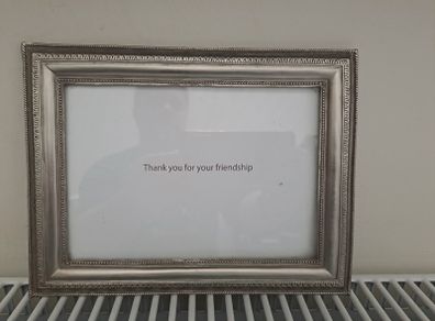 Heavy Silver-Tone Photo Frame from S.K