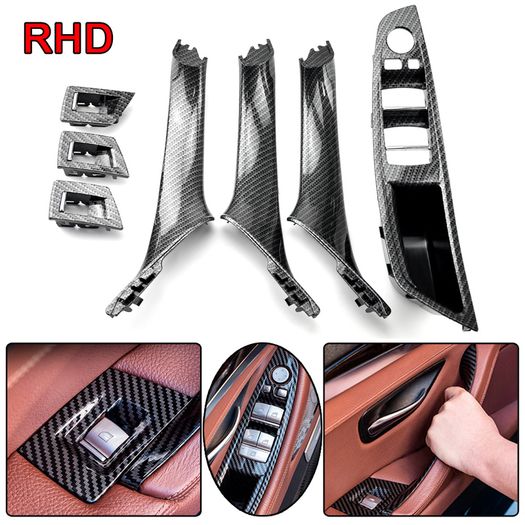 Original Right Hand Drive RHD For BMW 5 series F10 F11 Gray Beige Black Car Interior Inner Door Handle Panel Pull Trim Cover