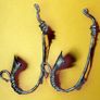 Vintage Pair Wrought Iron Wall Candle Sconces Image 7