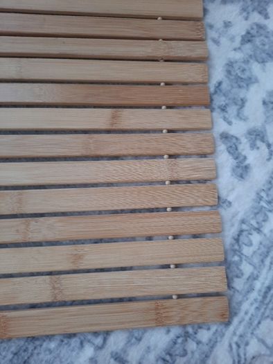 New wooden bathmat