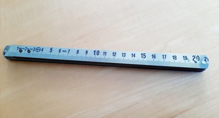 Two-metre fold-out ruler