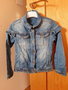 Girls denim jacket age 5-6 years