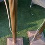 Pair of v heavy Corinthinian lamp stands fully working, tall, Irish, D18 Image 3