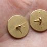 7/8" 22.4mm 36L Italian Matt Gold Crest / Military Buttons Image 3
