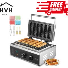 Commercial Waffle Stick Maker Waffle Baker Hot Dog Waffle Iron 1500W