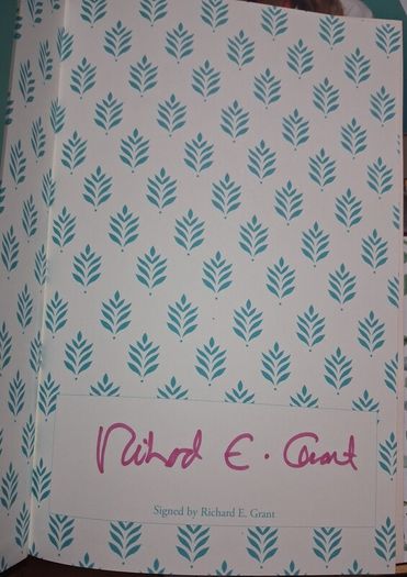 Richard E Grant signed book