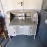 Reduced to SELL French style Antique Writing bureau , with lovely bow legs.. Image 2