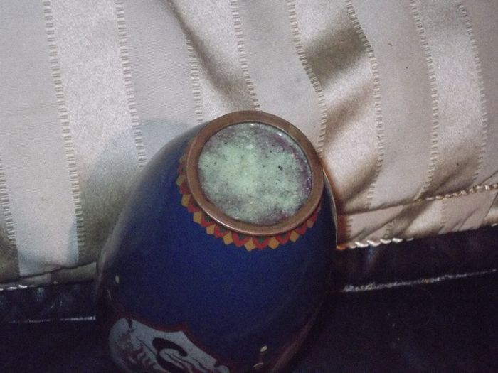 a lovely antique chinese or japanese  cloisonne vase