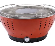 Yard Force Portable Charcoal Barbecue with Built-in Fan and USB Connection and Carry Bag
