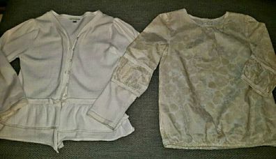 Vertbaudet girls blouse and cardigan set age 6