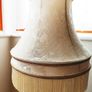Vintage brass table lamp with original lamp shade by Endon Lighting Leeds  height 51cm Image 4