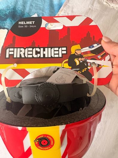 Fire chief helmet and protection pads