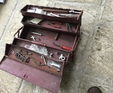 Tool box of unwanted tools