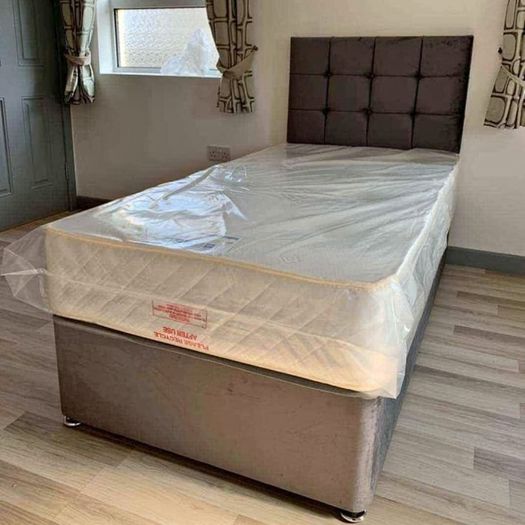 New Divan Beds Instock. All Sizes Available. All Colours Available.. Drawers Option Available. Tufted Memory Foam Mattresses Available