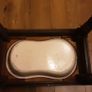 vintage French enamel bidet/ possibly baby bath Image 9