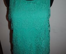 Klass green lace front top size UK14/16 EU42/44 Postage included