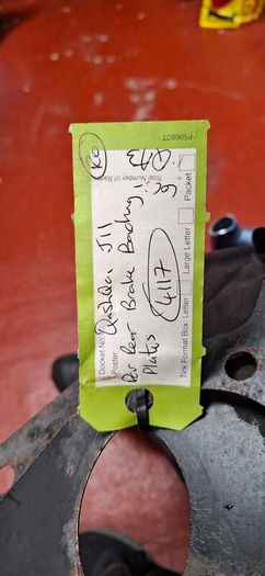 Nissan Qashqai rear brake plates.