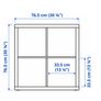 2 White Ikea Kallax units (2x2) Image 2
