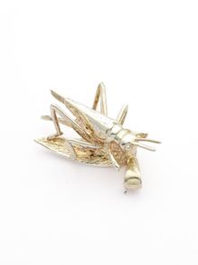 925 Sterling Silver Grasshopper Pendant