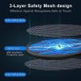 Fly Zapper, 4000V Fly Killer, USB Electric Fly Swatter with 1200mAh Rechargeable Battery, LED light, Removable Flashlight, 3-Layer Protective Net, Mosquito Killer, for Indoor and Outdoor (FREE SHIPPING) Image 3