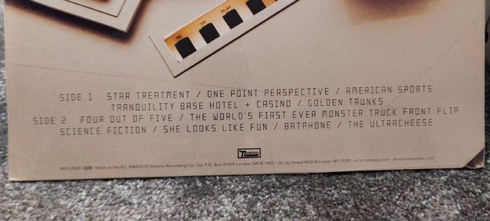 Arctic Monkeys "Tranquility Base Hotel & Casino" Clear Vinyl LP & Booklet