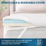 7cm Memory Foam Mattress Topper Small Double Bed with Back Support - Pain Relief Mattress Topper for Sofa Bed, Caravan, Hard/Old Mattresses Image 6