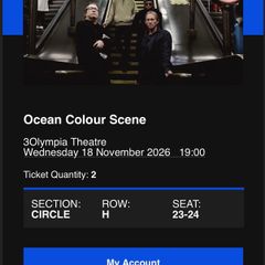 Ocean Colour Scene | 3Olympia | Wed 18th November 2026